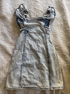 Forever 21 Light Wash Denim Mini Dress